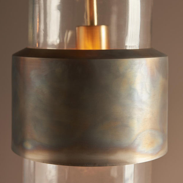 Thorlight Arielle Bronze Patina Finish Single Pendant Light Complete With Clear Glass