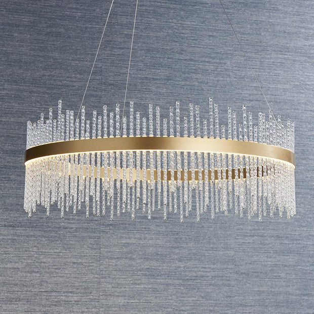 Thorlight Etta Brushed Gold Finish LED Pendant Light Complete With Cle – WT  Lighting