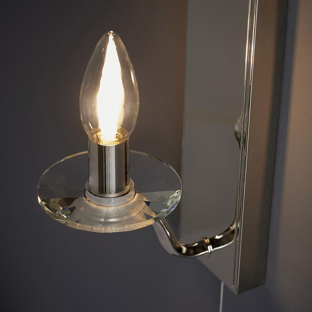 Thorlight Giana Polished Nickel Bathroom Wall Light - IP44