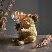Vintage gold Koala table lamp