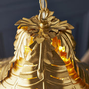 Thorlight Tatum Distressed Gold 1 Light Leaf Shape Pendant