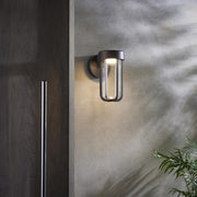 Thorlight Vada Brushed Bronze Finish LED Exterior Wall Light Complete With Clear Glass - IP44, 2700K