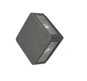 Dar Weiss WEI2139 Exterior 4 Light LED Square Wall Light In Anthracite Matt Grey Finish - IP65