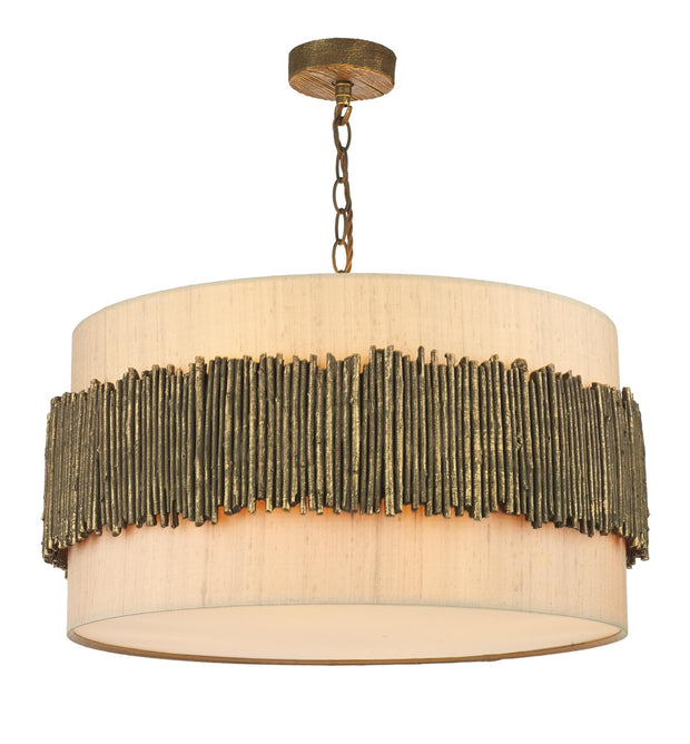 David Hunt Willow WIL0499 4 Light Pendant Complete With Shades - (Specify Colour)