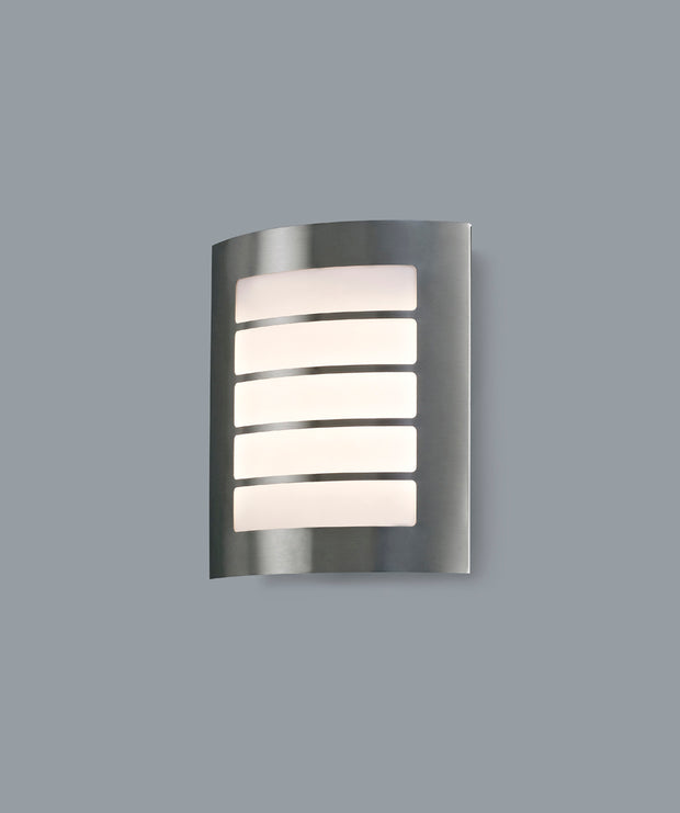 Deco Allegra D0263 Stainless Steel LED Exterior Wall Light - IP44 4000K