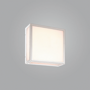 Mantra Bachelor Square LED Exterior Wall Light White - 3000K, IP65