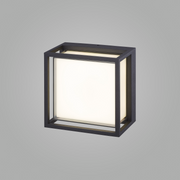 Mantra Chamonix Square LED Exterior Wall Light Dark Grey - 3000K, IP65