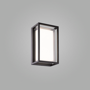 Mantra Chamonix Rectangular LED Exterior Wall Light Dark Grey - 3000K, IP65