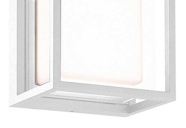 Mantra Chamonix Rectangular LED Exterior Wall Light White - 3000K, IP65