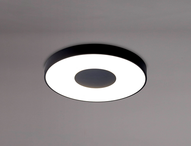 Coin 80W LED Round Ceiling Black