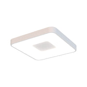 Mantra Coin Medium Square LED Flush Ceiling Light White Complete With Remote Control - 2700K-5000K Tuneable