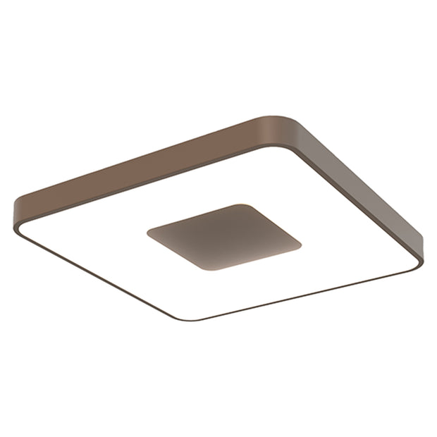 Mantra Coin Large Square LED Flush Ceiling Light Gold Complete With Remote Control - 2700K-5000K Tuneable
