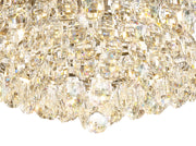 Diyas Coniston Flush 15 Light Crystal Ceiling Light In Polished Chrome - IL32815