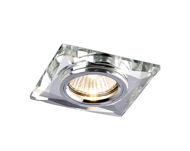 Diyas IL30812CH Chamfered Square Crystal Recessed Downlight