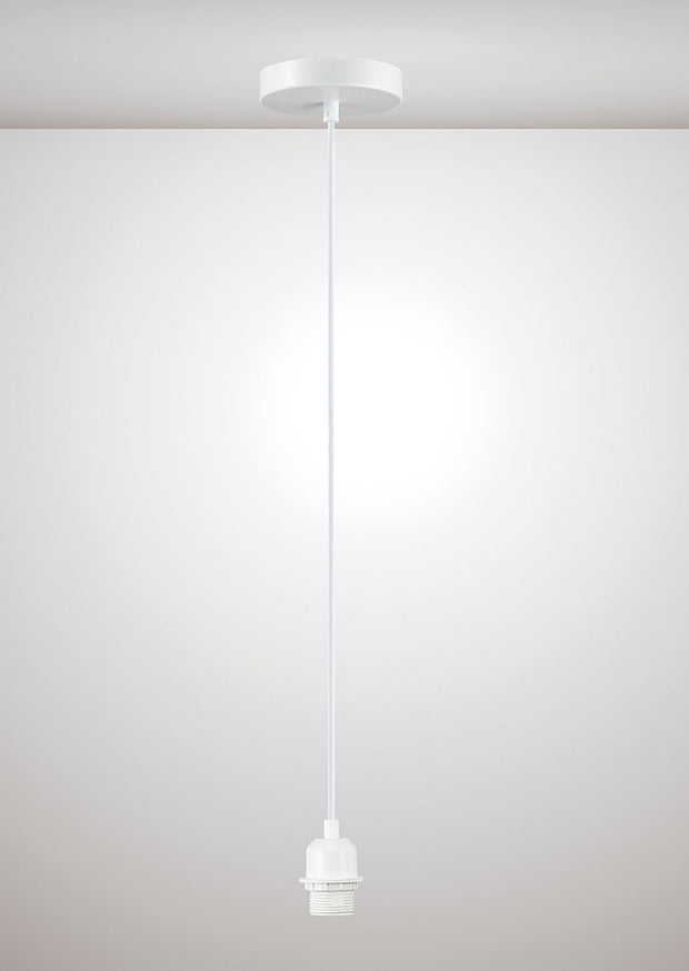 Deco Dreifa D0181 Matt White With White Cable Ceiling Suspension Kit