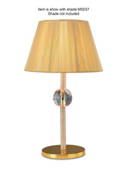 Diyas Elena IL30520 Gold Crystal Table Lamp - Base Only