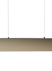 Mantra Hanok Slim LED Linear Bar Pendant Sand Brown - 3000K