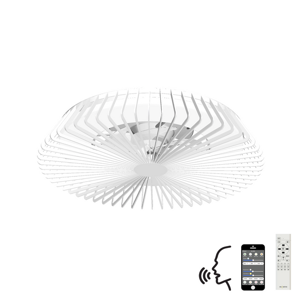 Mantra M7120 Himalaya White Ceiling Fan Light C/W Remote Control