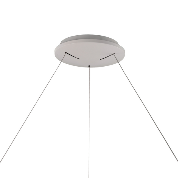 Mantra Niseko Large LED Ring Pendant White Complete With Remote Control - 3000K-6000K Tuneable