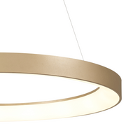 Mantra Niseko Large LED Ring Pendant Gold Complete With Remote Control - 3000K-6000K Tuneable