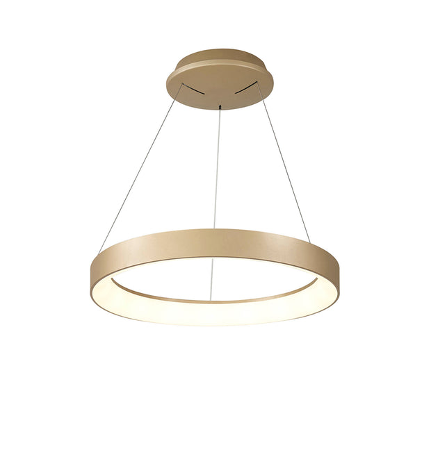 Mantra Niseko Small LED Ring Pendant Gold Complete With Remote Control - 3000K-6000K Tuneable