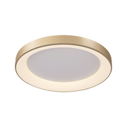 Mantra Niseko Gold Medium Round Flush LED Ceiling Light - 3000K