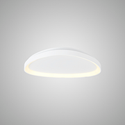 Mantra Niseko White Small Triangular Flush LED Ceiling Light - 3000K