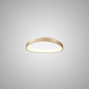 Mantra Niseko Gold Small Triangular Flush LED Ceiling Light - 3000K