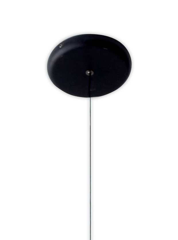 Mantra Orion Single LED Pendant Light Black & Antique Brass - 3000K