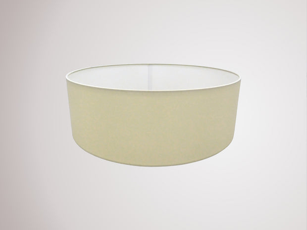 Deco Serena D0310 45cm Ivory Pearl Faux Silk Fabric Drum Shade With White Laminate Inner