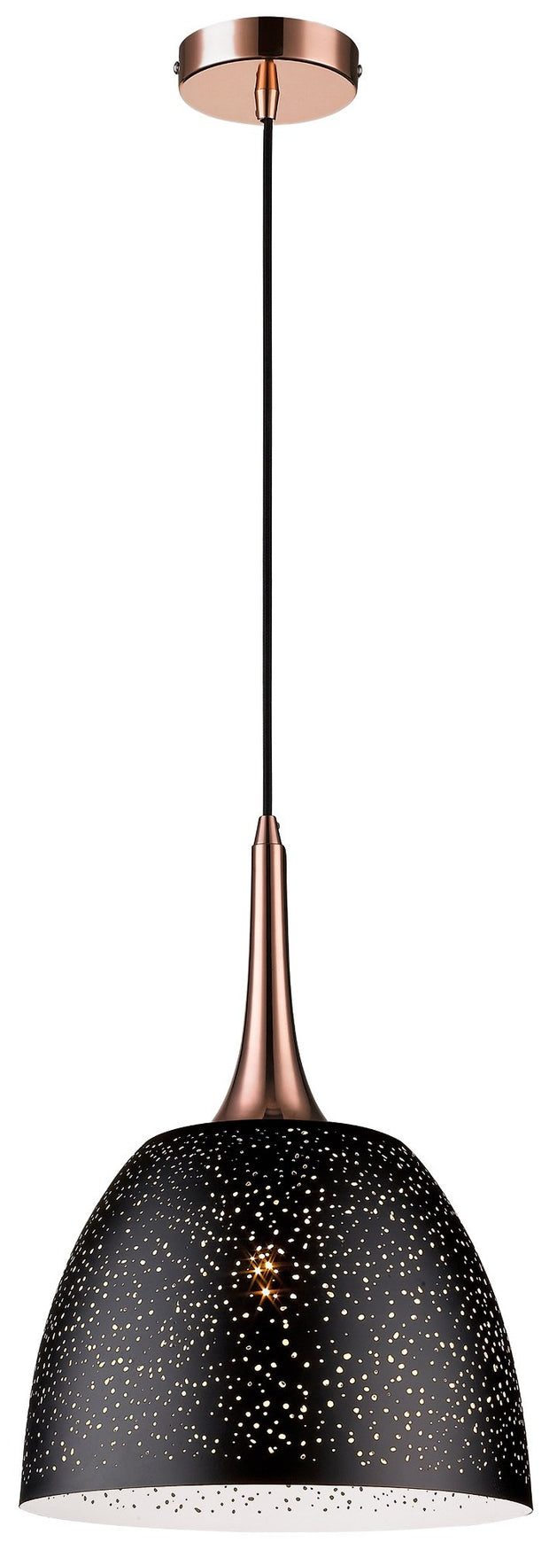 Stylish Lighting Madeley Large Copper Metal Pendant