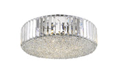 Stylish Lighting Wilmslow Large Flush Crystal Ceiling Light